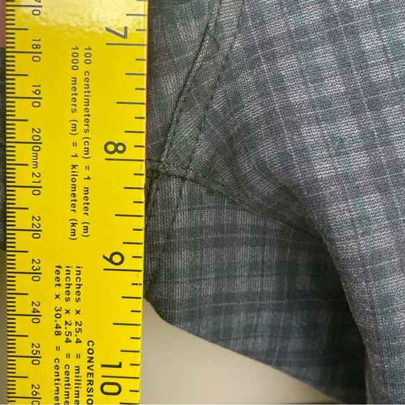 Kut from the Kloth Gray Green Plaid Stretch Skinny Trousers Size 4 - Picture 8 of 11